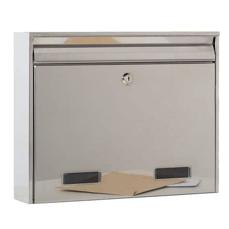 through the wall post box letterbox stainless steel|wall mounted post box.